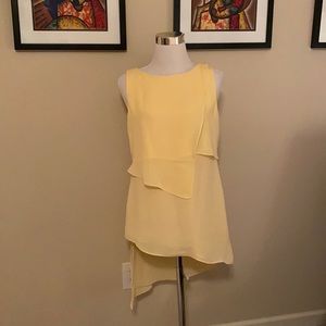 White House Black Market NWT yellow tunic, size XS